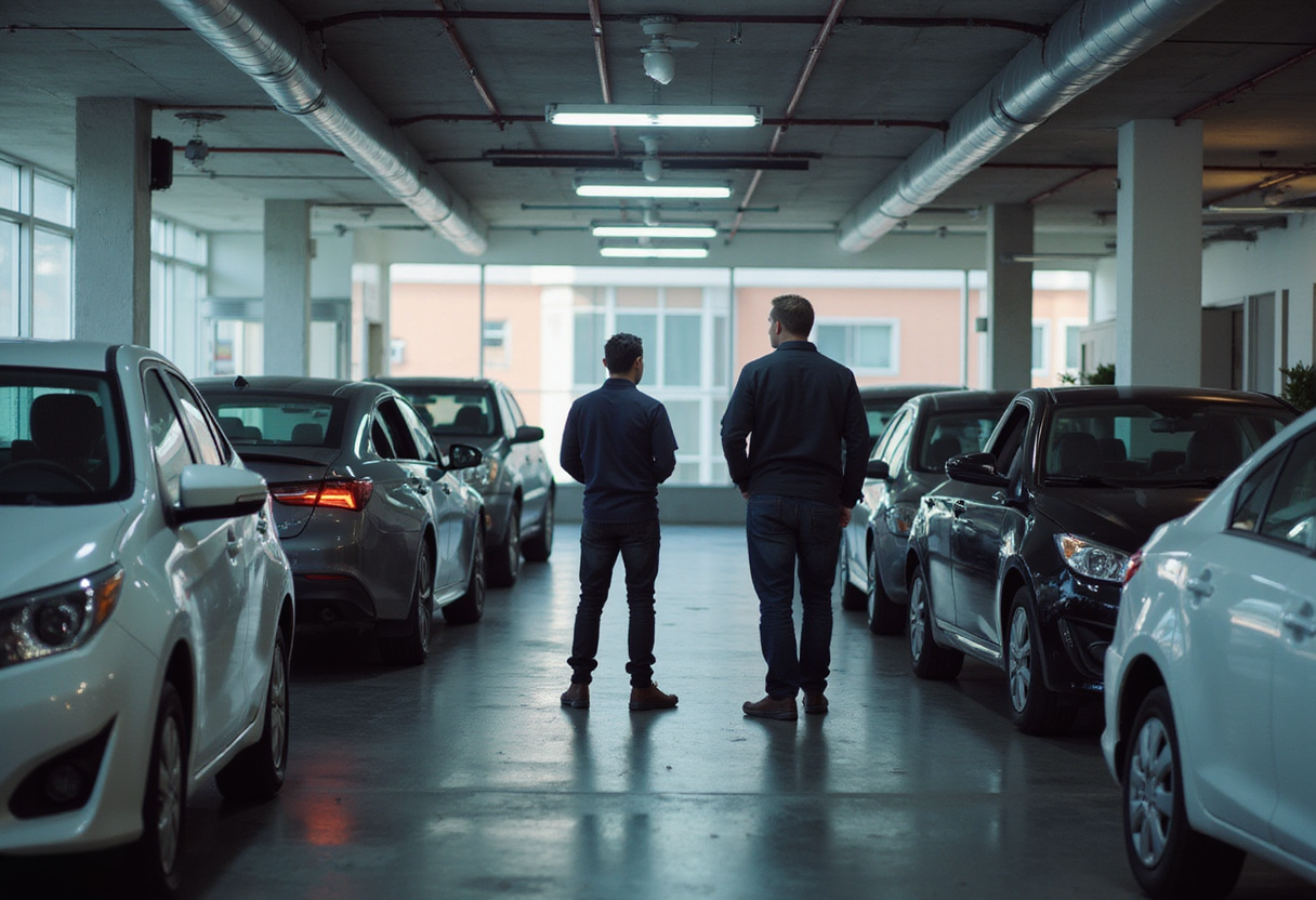 Workers rage over company's new parking benefits, which grant employees free parking only if they have worked there for